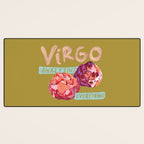 Virgo Perfection in Mustard Yellow | Zodiac Series Desk Mat Gallery Image 3