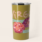 Virgo Perfection in Mustard Yellow | Zodiac Series Travel Mug Gallery Image 1