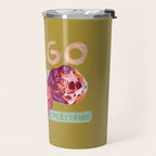 Virgo Perfection in Mustard Yellow | Zodiac Series Travel Mug Gallery Image 2