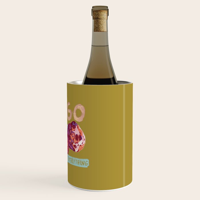 Virgo Perfection in Mustard Yellow | Zodiac Series Wine Chiller Gallery Image 3