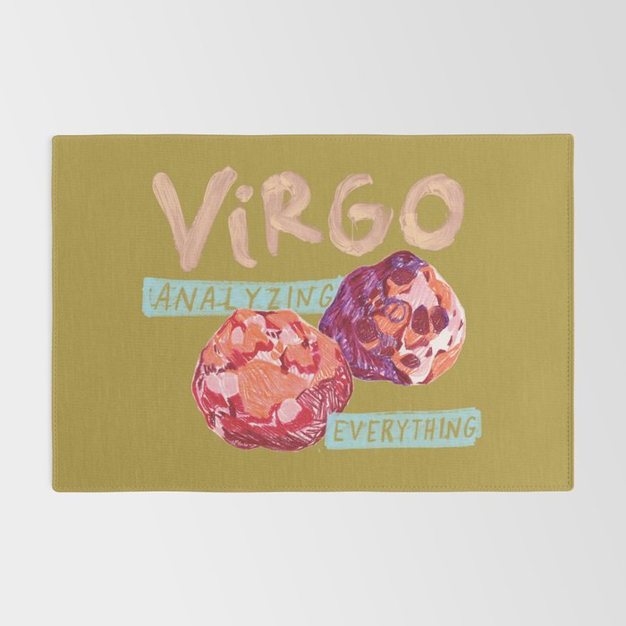 Virgo Perfection in Mustard Yellow | Zodiac Series Rug Gallery Image 2