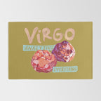 Virgo Perfection in Mustard Yellow | Zodiac Series Rug Gallery Image 2