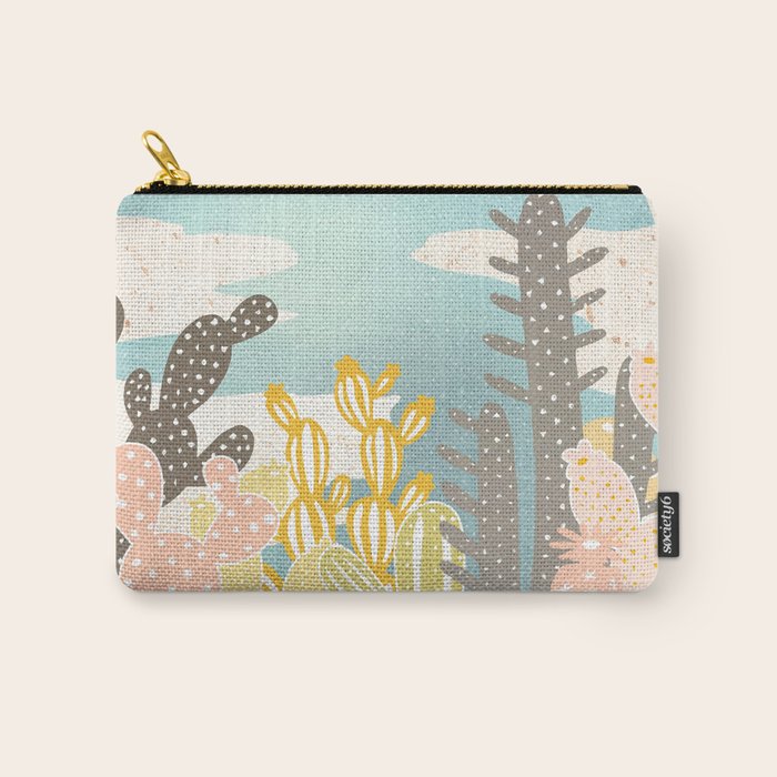 Retro Desert Oasis Carry All Pouch Gallery Image 1