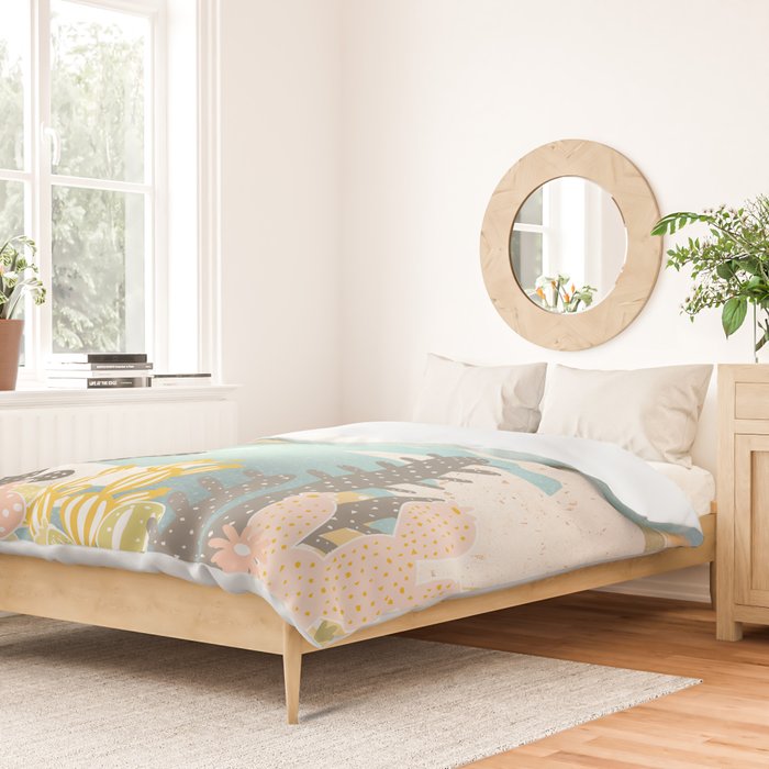 Retro Desert Oasis Duvet Cover Gallery Image 2