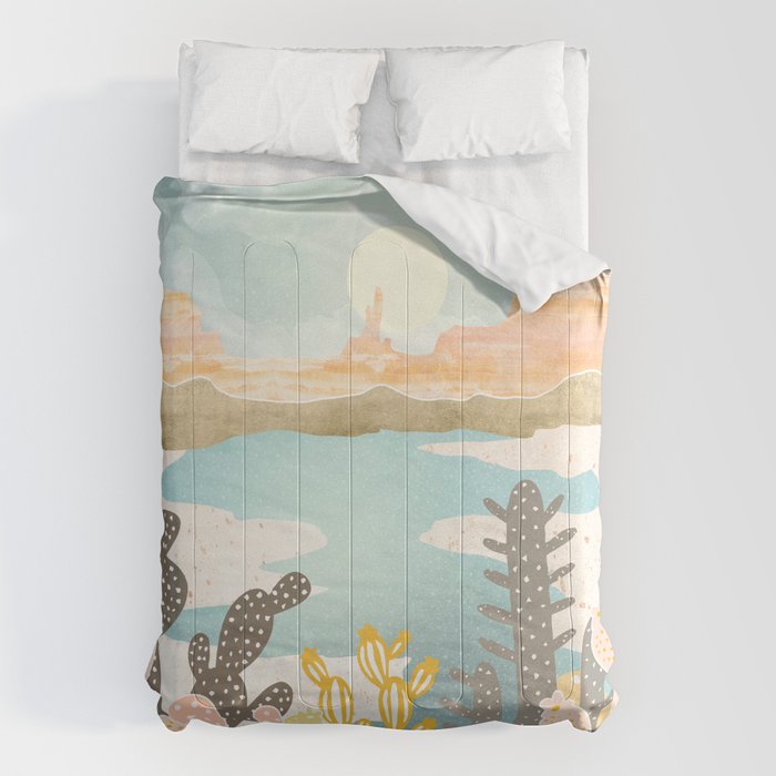 Retro Desert Oasis Comforter Gallery Image 1