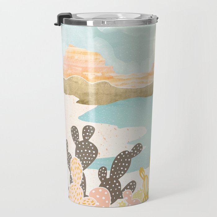 Retro Desert Oasis Travel Mug Gallery Image 3