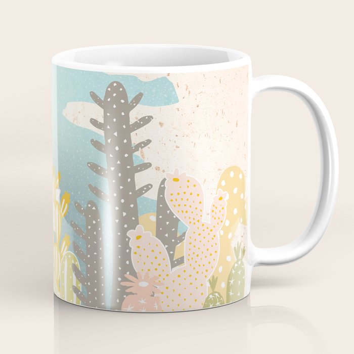 Retro Desert Oasis Coffee Mug Gallery Image 1