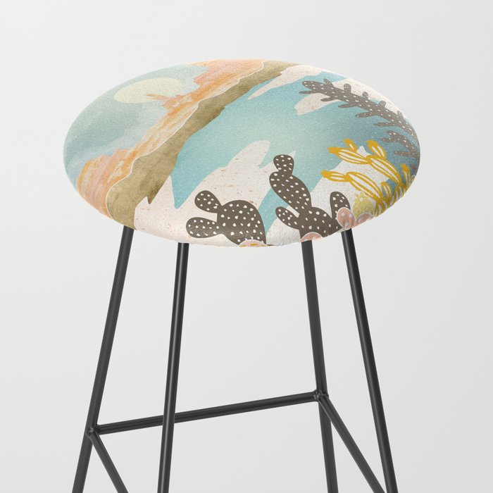 Retro Desert Oasis Stool Gallery Image 2