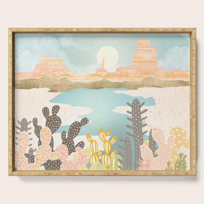 Retro Desert Oasis Serving Tray Gallery Image 1