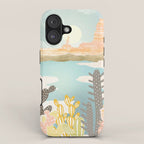 Retro Desert Oasis iPhone Case Gallery Image 1