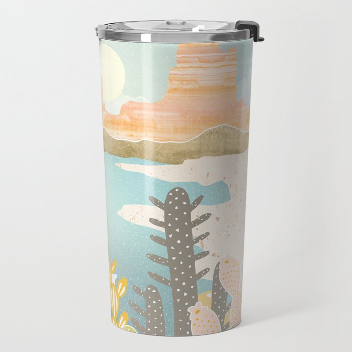 Retro Desert Oasis Travel Mug Gallery Image 2