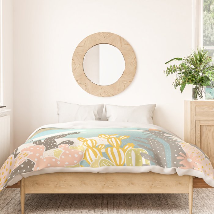 Retro Desert Oasis Duvet Cover Gallery Image 3