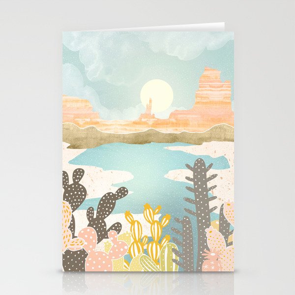 Retro Desert Oasis Stationery Card Gallery Image 2