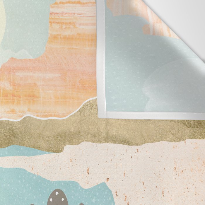 Retro Desert Oasis Wall Tapestry Gallery Image 3