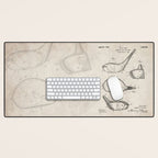 Golf Driver Patent - Golf Art - Antique Desk Mat Gallery Image 1
