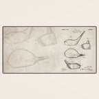Golf Driver Patent - Golf Art - Antique Desk Mat Gallery Image 3