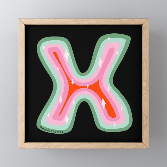 Rainbow X Mini Art Print Gallery Image 1