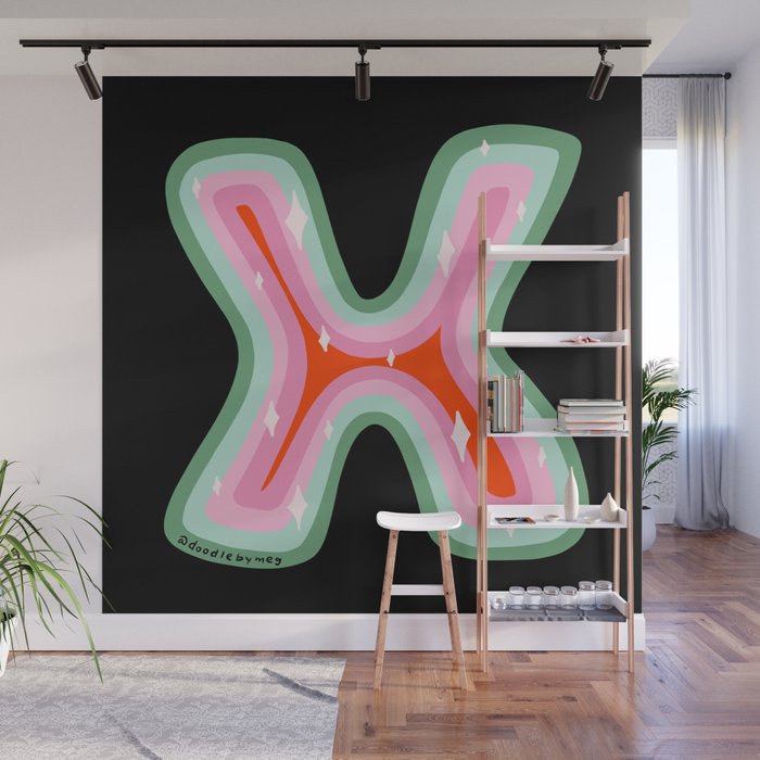 Rainbow X Wall Mural Gallery Image 1