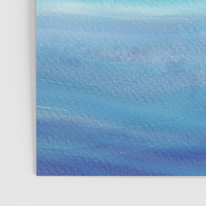 Sea Waves, Abstract Watercolor Painting Poster Gallery Image 3
