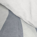 Japandi Calm Neutral Blue Grey Leaf Pattern Comforter Gallery Image 4