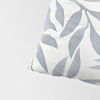 Japandi Calm Neutral Blue Grey Leaf Pattern Pillow Sham Gallery Image 4