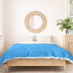 White Dots Pattern On Blue Duvet Cover Gallery Image 3