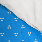 White Dots Pattern On Blue Comforter Gallery Image 4