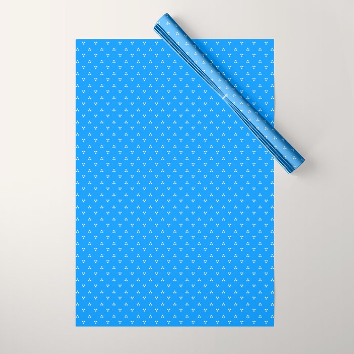 White Dots Pattern On Blue Wrapping Paper Gallery Image 1