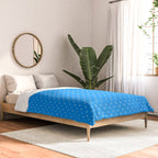 White Dots Pattern On Blue Comforter Gallery Image 2