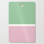Color Block III Green Pink Cutting Board Gallery Image 1