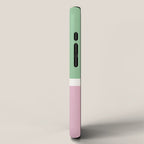 Color Block III Green Pink iPhone Case Gallery Image 2