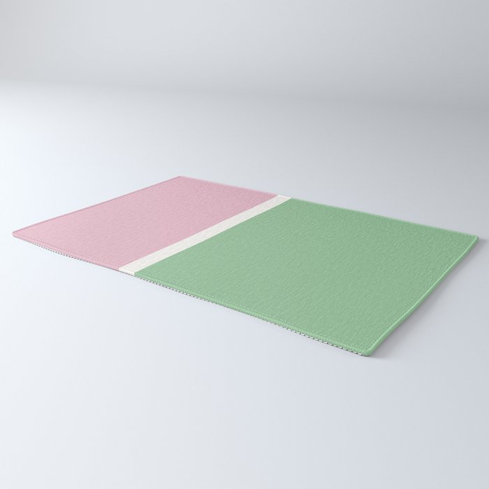 Color Block III Green Pink Rug Gallery Image 3