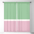 Color Block III Green Pink Window Curtain Gallery Image 5