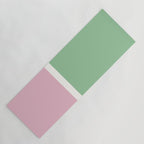 Color Block III Green Pink Yoga Mat Gallery Image 1