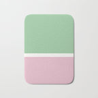 Color Block III Green Pink Bath Mat Gallery Image 1