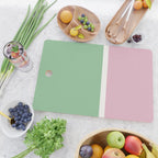 Color Block III Green Pink Cutting Board Gallery Image 2