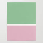 Color Block III Green Pink Poster Gallery Image 4