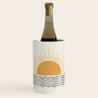 Sunrise Ocean -  Mid Century Modern Style Wine Chiller Gallery Image 1