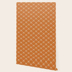 Bows & Ribbons Pattern XV Orange Wallpaper Gallery Image 2