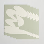 Minimalist Modern Abstract Expressionism in Sage Wrapping Paper Gallery Image 3