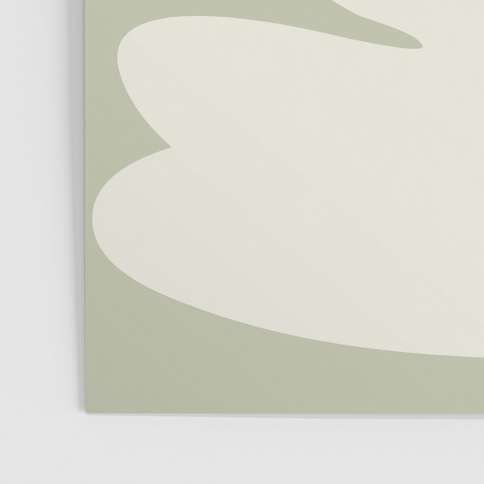 Minimalist Modern Abstract Expressionism in Sage Poster Gallery Image 3