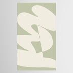 Minimalist Modern Abstract Expressionism in Sage Tablecloth Gallery Image 2