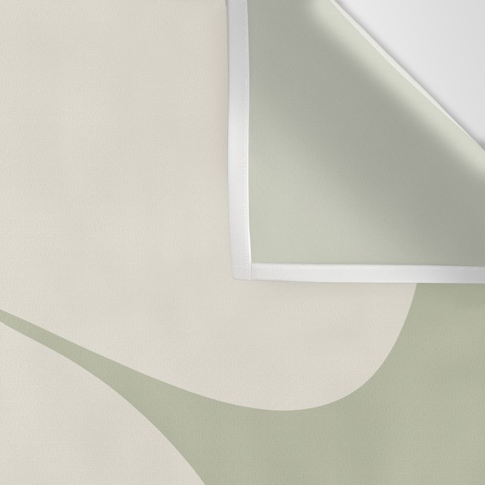 Minimalist Modern Abstract Expressionism in Sage Wall Tapestry Gallery Image 3
