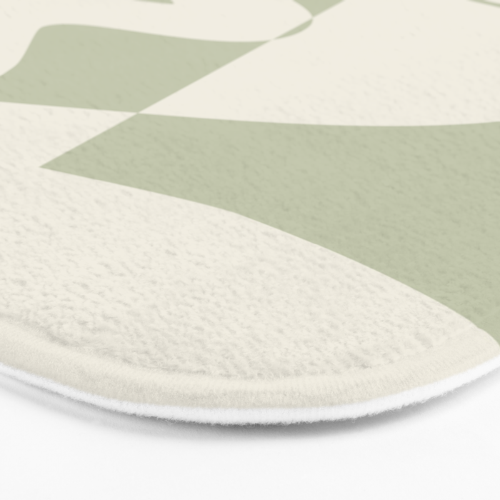 Minimalist Modern Abstract Expressionism in Sage Bath Mat Gallery Image 3