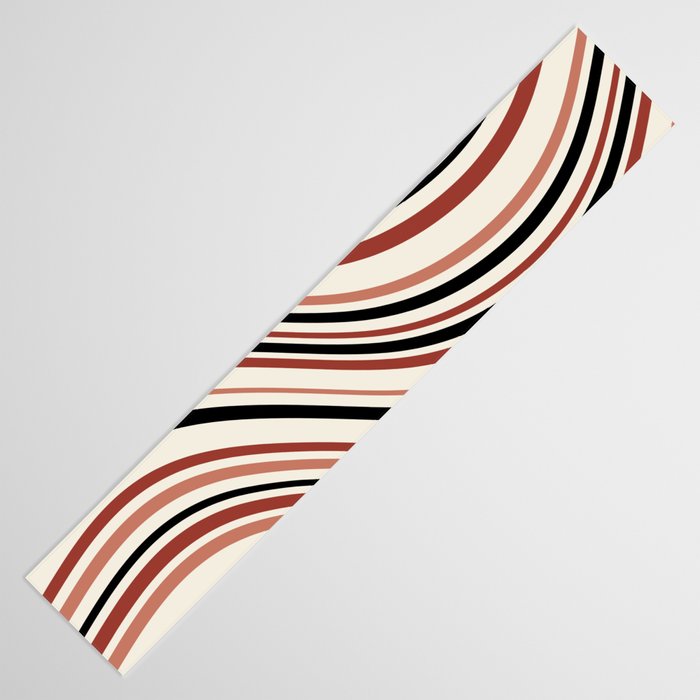 Wavy Stripes XI - Neutral Pink Table Runner Gallery Image 3