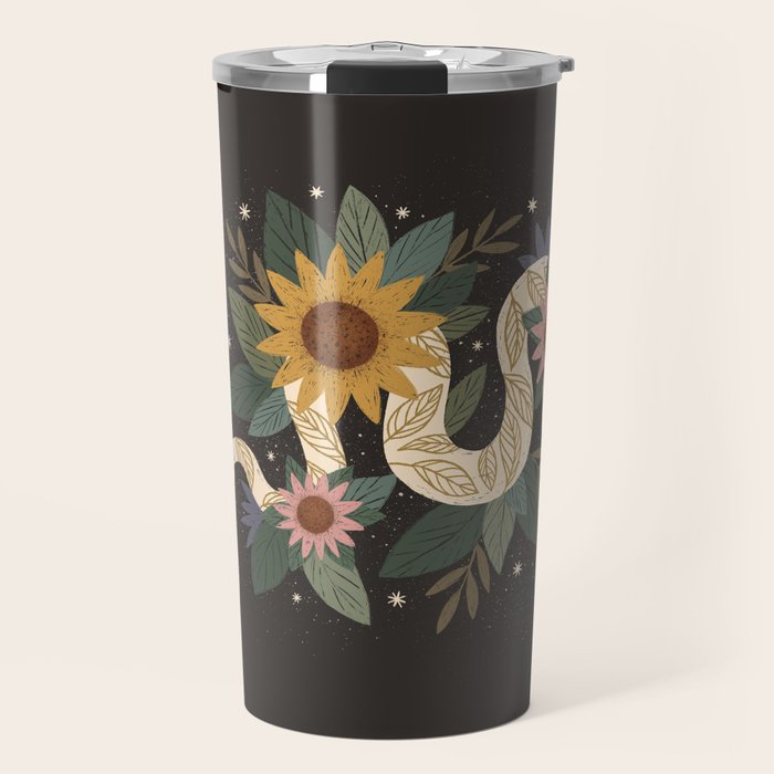 Year of the Snake - Black Travel Mug Gallery Image 1