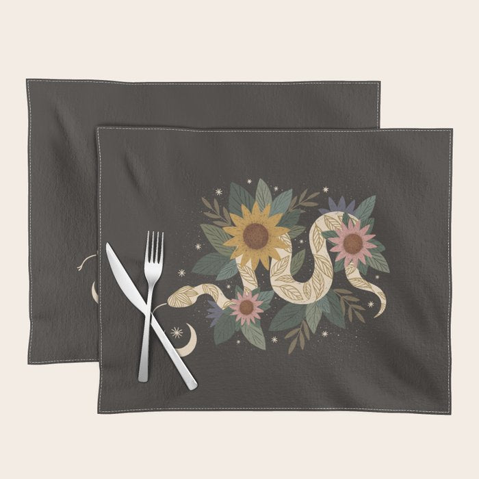 Year of the Snake - Black Placemat Gallery Image 1