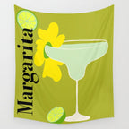 Margarita Cocktail Wall Tapestry Gallery Image 4