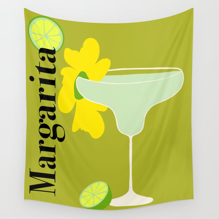 Margarita Cocktail Wall Tapestry Gallery Image 4