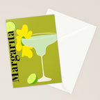 Margarita Cocktail Stationery Card Gallery Image 2